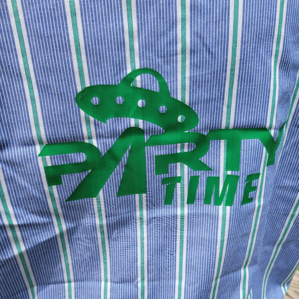 Phish inspired PARTY TIME button up shirt size 15.5